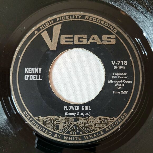 Kenny O'Dell 45 RPM - Beautiful People / Flower Girl - Vegas VG Rock - Picture 2 of 2